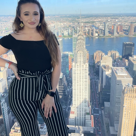 Striped jumpsuit - Picture 1 of 4